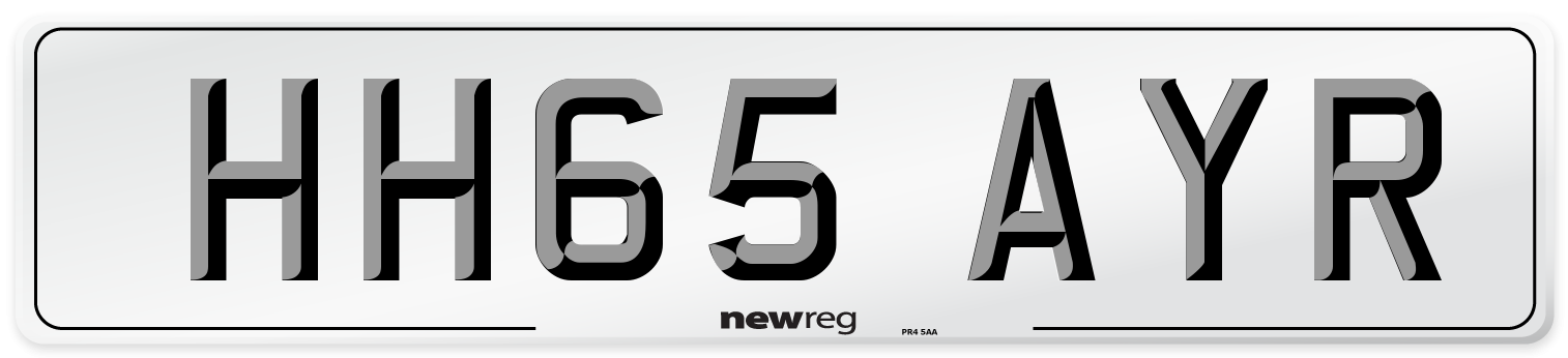 HH65 AYR Number Plate from New Reg